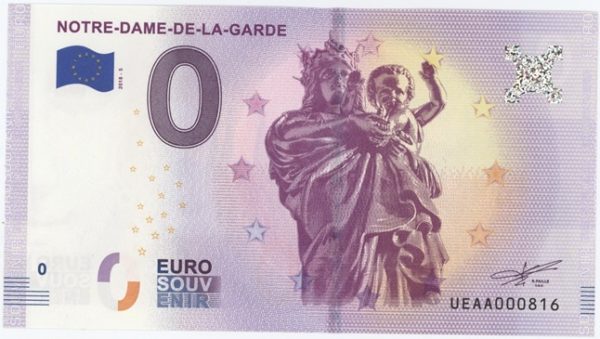 0 Euro Souvenir France Notre Dame de la Garde 2018-5 Neuf