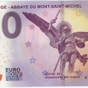 0 Euro Souvenir France L'Archange Abbaye du Mont-Saint-Michel 2017-2 Neuf