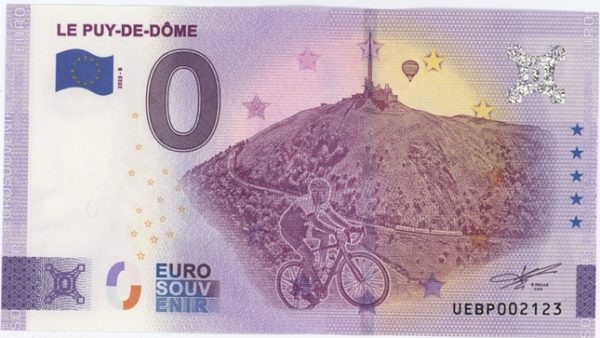 0 Euro Souvenir France Le Puy du Dôme 2023-8 Neuf