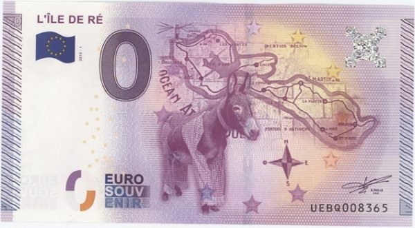 0 Euro Souvenir France L'Île de Ré 2015-1 Neuf