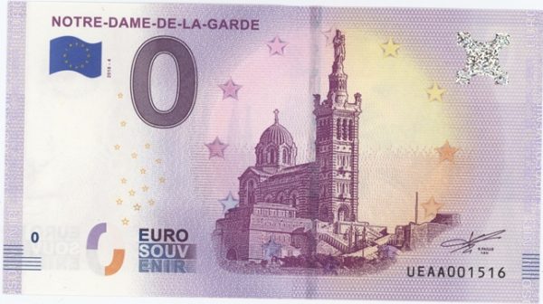0 Euro Souvenir France Notre Dame de la Garde 2018-4 Neuf