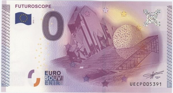 0 Euro Souvenir France Futuroscope 2015-1 Neuf