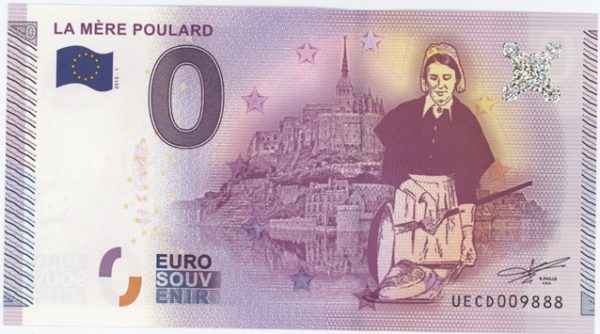0 Euro Souvenir France La Mère Poulard Mont St Michel 2015-1 Neuf