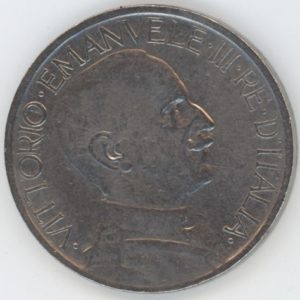 Italie 2 Lire 1923 Vittorio Emanuele III (ss)