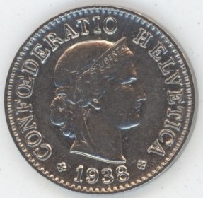 5 Centimes 1938 (ss+)