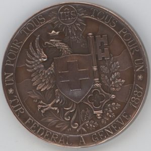 Médaille de Tir Fédéral Genève 1887 (vz)