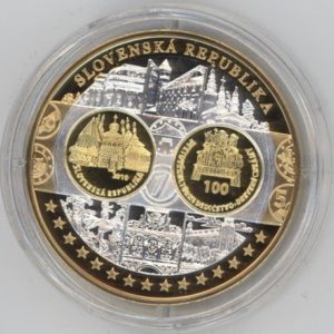 Médaille Europe Slovenska Republika en argent 999 (20gr) stgl
