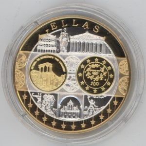 Médaille Europe Ellas en argent 999 (20gr) stgl