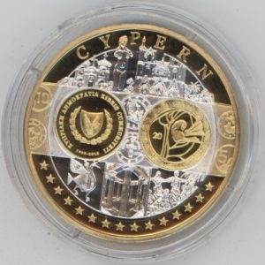 Médaille Europe Cyprus en argent 999 (20gr) stgl