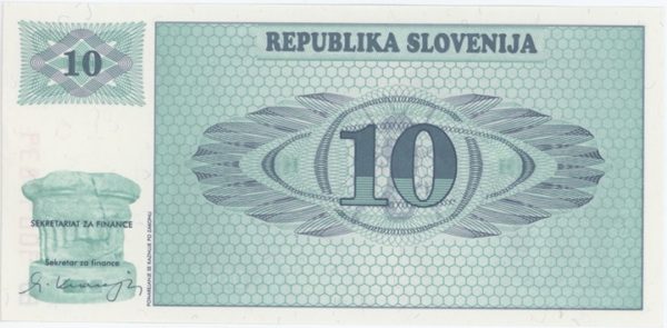 Slovénie 10 Tolarjev 1990 Neuf