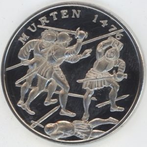 Médaille Murten 1476 en argent 999.9 (vz)
