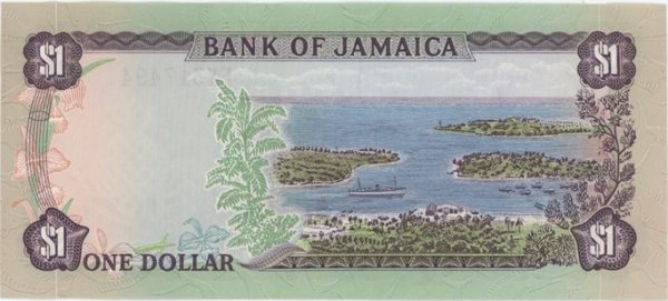 Jamaïque 1 Dollar ND (1982-86) – Image 2