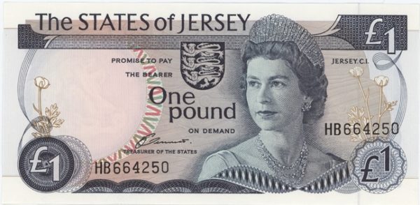 Jersey 1 Pound ND (1976-88) presque neuf