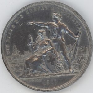 Médaille de Tir Cantonal Genève 1877 (ss)