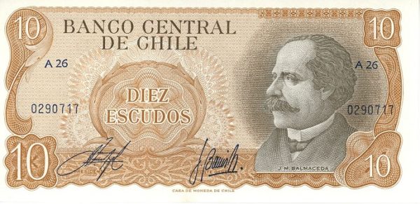 Chile 10 Escudos ND (1973-74) Neuf