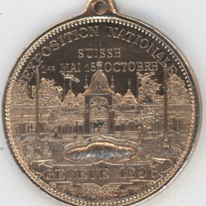 Médaille Exposition Nationale Suisse Genève 1896 (vz)