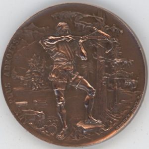 Médaille de Tir Genève 1896 Exposition Nationale Tir à l'arbalète (vz)