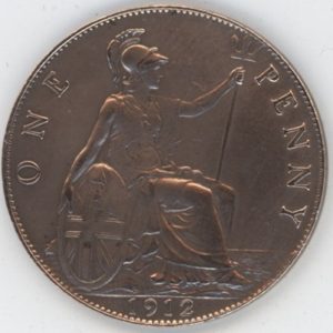 Grande-Bretagne Penny 1912 George V (ss)