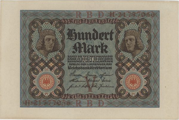 Germany Reichsbanknote 100 Mark 1920