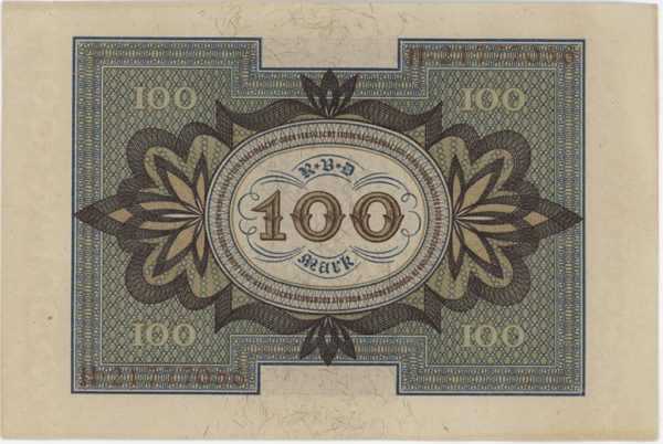 Germany Reichsbanknote 100 Mark 1920 – Image 2