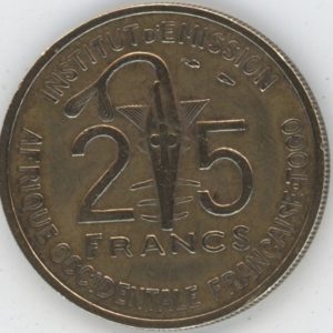 Togo Afrique Occidentale Française 25 Francs 1957 (ss)