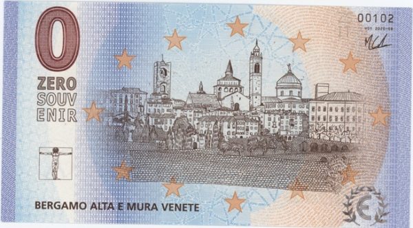 0 Euro Souvenir Italie Bergamo Alta E Mura Venete 2020-8 Neuf