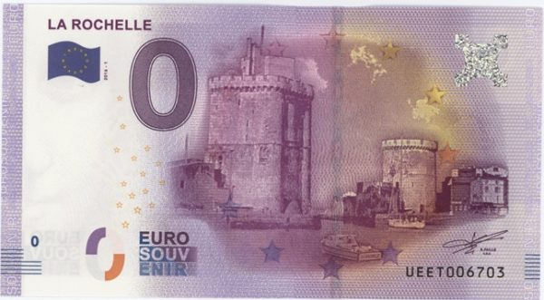 0 Euro Souvenir France La Rochelle 2016-1 Neuf