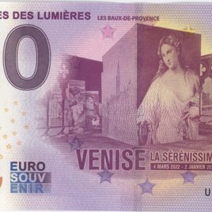 0 Euro Souvenir France Carrières de Lumière Venise 2022-7 Neuf