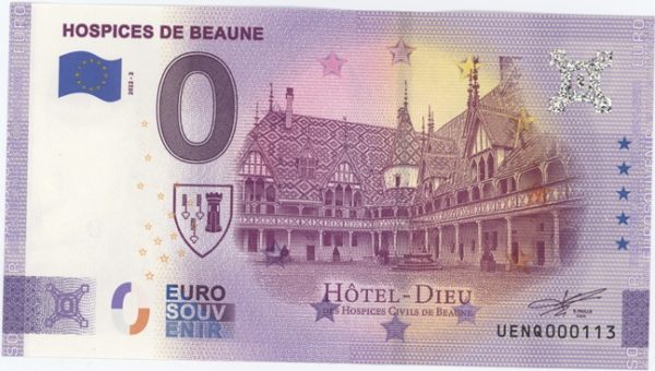 0 Euro Souvenir France Hospices de Beaune Hôtel Dieu 2022-2 Neuf