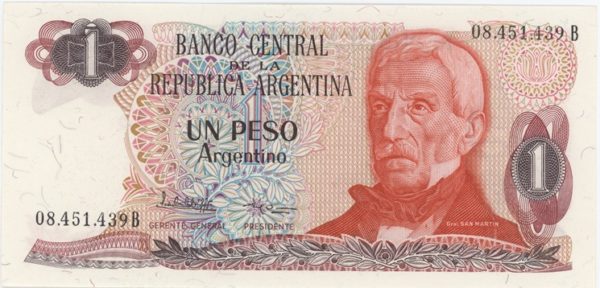 Argentina 1 Pesos ND (1983-84) Neuf