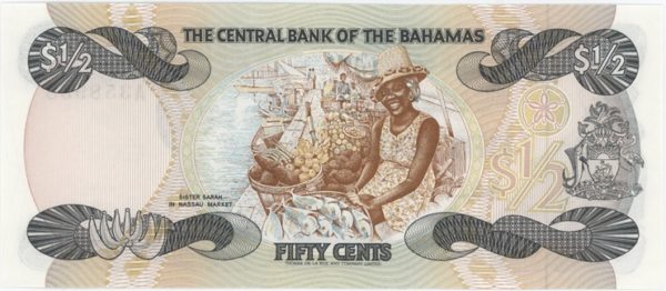 Bahamas 1/2 Dollar ND (1984) Neuf – Image 2