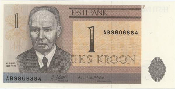 Estonie 1 Kroon 1992 Neuf