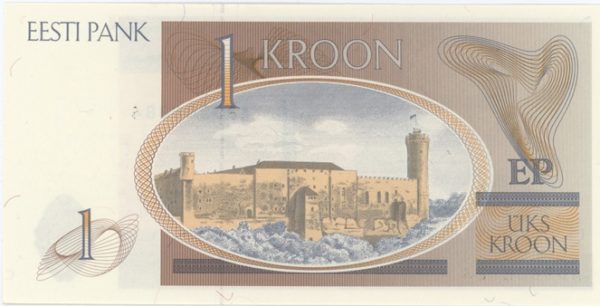 Estonie 1 Kroon 1992 Neuf – Image 2