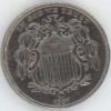USA 5 Cents 1867 (ss+)