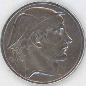 Belgique 50 Francs 1948 FL (ss) en argent