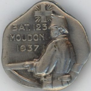 Médaille Militaire Bat. 123 Moudon 1937 (ss-vz)