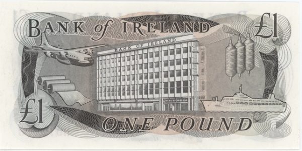 Irlande du Nord 1 Pound ND (1972-78) Neuf – Image 2