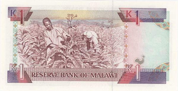 Malawi 1 Kwacha 1990 Neuf – Image 2