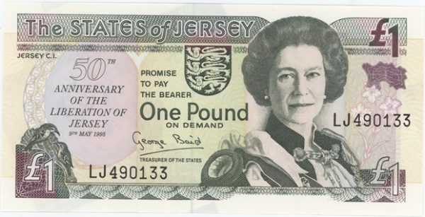 Jersey 1 Pound 1995 50th Anniversary of the Liberation of Jersey Neuf