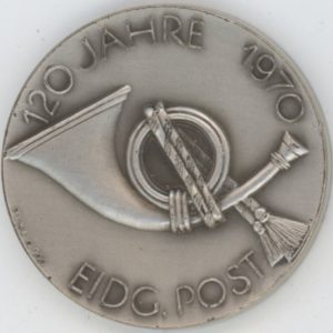 Médaille 120 Jahre Eidg. Post 1970 (vz) en argent