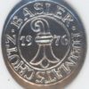 Médaille Basler Heimatschutz 1976 Emil Fässler en argent