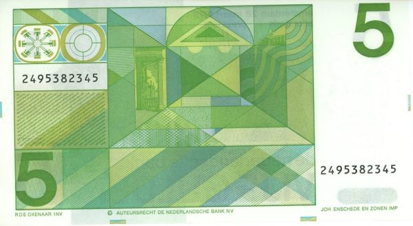 Pays-Bas 5 Gulden 1973 Neuf – Image 2