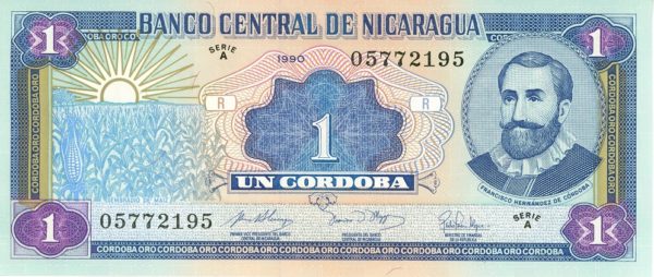 Nicaragua 1 Cordoba 1990 Neuf