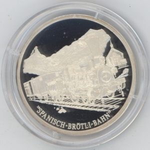 Médaille Spanisch-Brötli-Bahn en argent 999