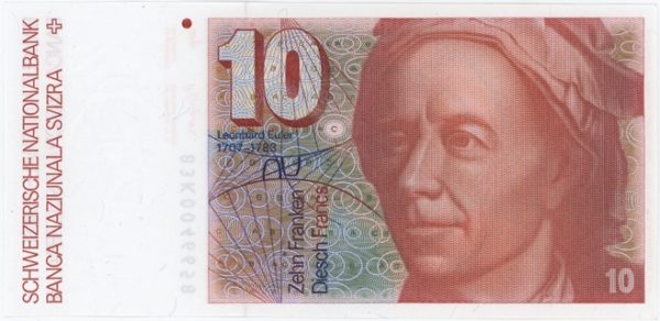 10 Francs 1983 (Leonhard Euler) Neuf