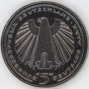 Allemagne 5 Mark 1985 G Chemins de Fer (ss+)