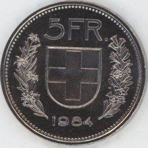 5 Francs 1984 (vz-unz)