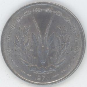 États de l'Afrique de l'Ouest 1 Franc 1975 (vz)