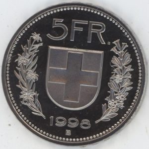 5 Francs 1998 (F.d.c.)