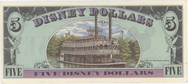 Disney 5 Dollars 1987 – Image 2